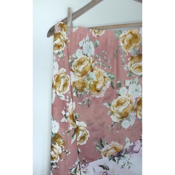 Pyramid Collection Floral Tiered Maxi Skirt XXXL - Picture 3 of 10